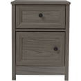 thumbnail image 1 of Pemberly Row Classic Groove Detailing Bedroom Nightstand in Slate Gray, 1 of 6
