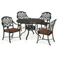 thumbnail image 1 of Pemberly Row Coastal Gray Aluminum 5 Piece Dining Set, 1 of 3