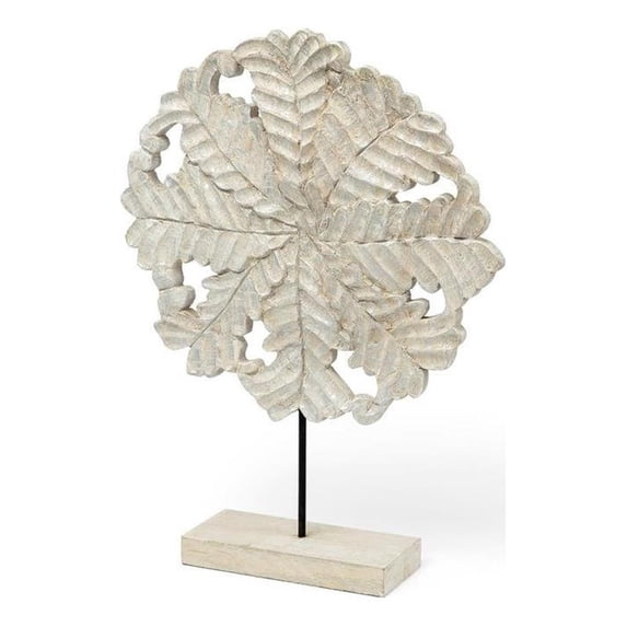 Pemberly Row Coastal Light Brown Wood Large Decorative Object