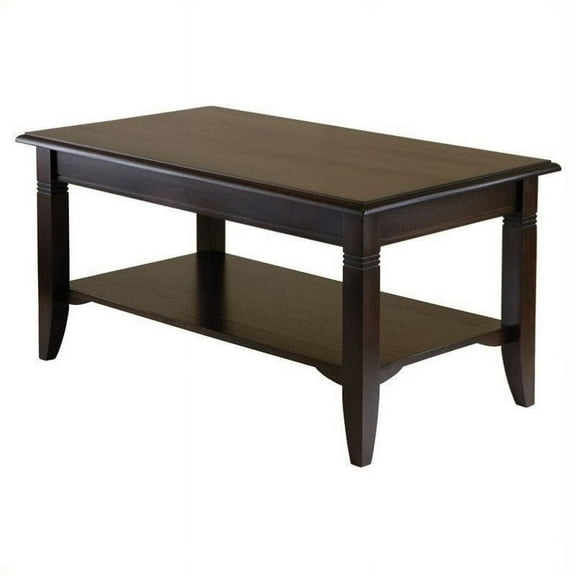 Pemberly Row Coffee Table in Cappuccino Finish