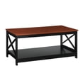 thumbnail image 1 of Pemberly Row Coffee Table in Cherry and Black Wood Finish, 1 of 7