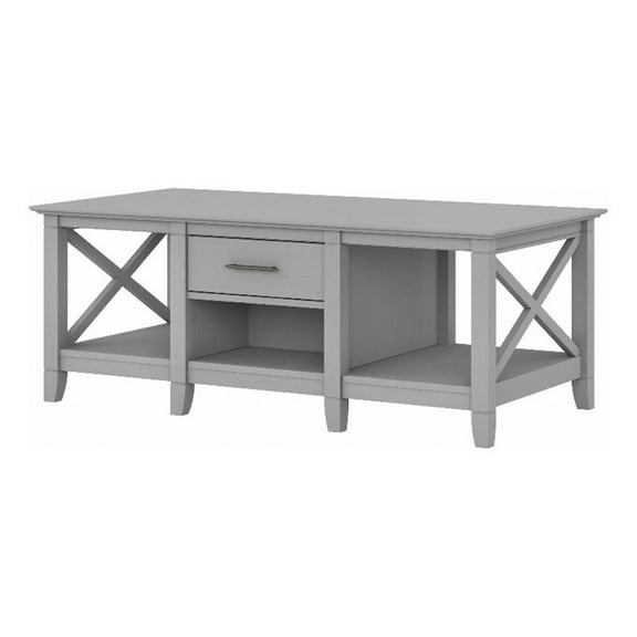 Pemberly Row Coffee Table with Storage in Cape Cod Gray - Engineered Wood