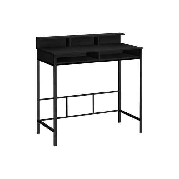 Pemberly Row Computer Desk Home Office Standing 48"L Metal Black