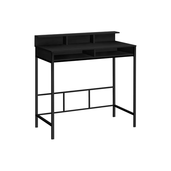 Pemberly Row Computer Desk Home Office Standing 48"L Metal Black