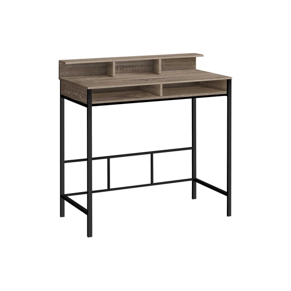 Pemberly Row Computer Desk Home Office Standing 48"L Metal Brown