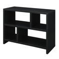 thumbnail image 1 of Pemberly Row Console Three-Tier Bookcase in Black Wood Finish, 1 of 5