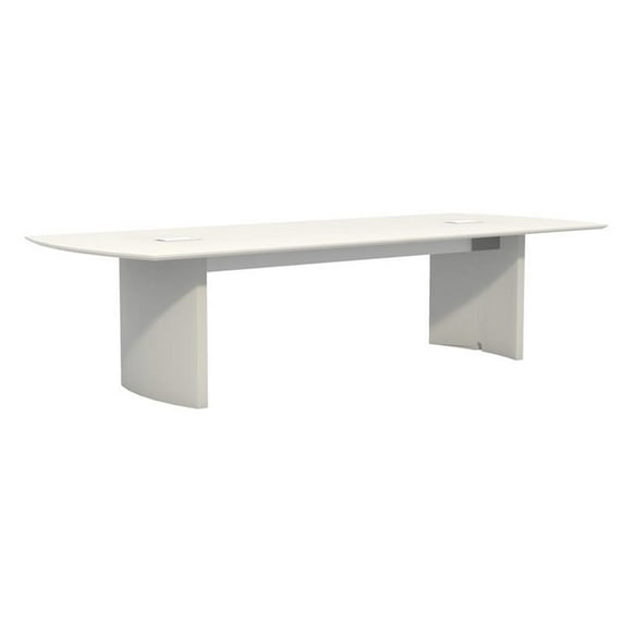 Pemberly Row Contemporary 10' Conference Table in Sea Salt Finish