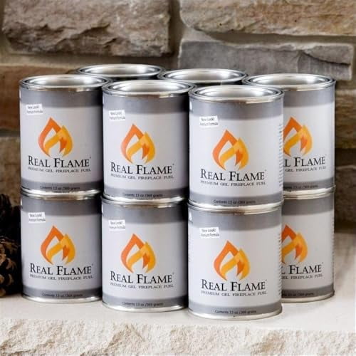 Pemberly Row Contemporary 13 oz Gel Fuel 12 Pack for Fireplace