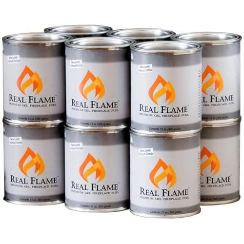 Pemberly Row Contemporary 13 oz Gel Fuel 12 Pack for Fireplace