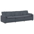 thumbnail image 1 of Pemberly Row Contemporary 18.9"H Modular Velvet Sofa in Dark Grey, 1 of 7