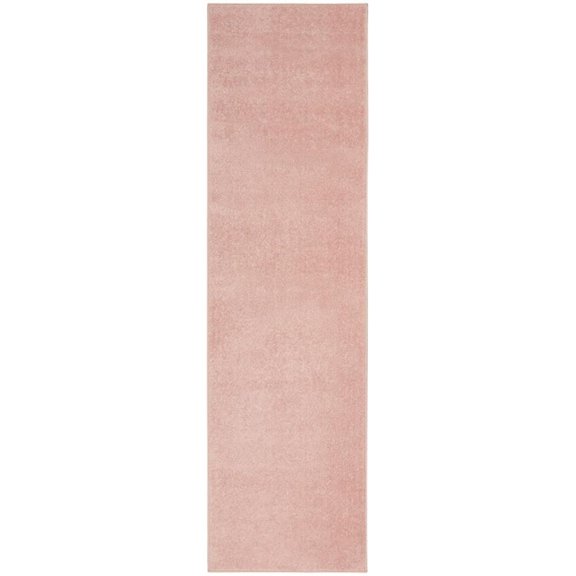 Pemberly Row Contemporary 2'2" x 7'6" Pink Outdoor Indoor/Outdoor Rug