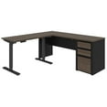 thumbnail image 1 of Pemberly Row Contemporary 2 Piece Standing Desk Set in Antigua and Black, 1 of 9