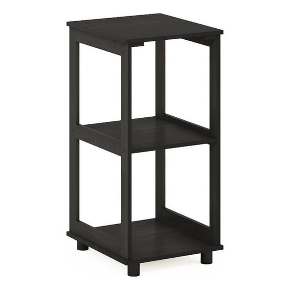 Pemberly Row Contemporary 2-Tier Tall End Table in Espresso Finish