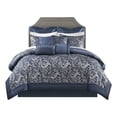 thumbnail image 1 of Pemberly Row Contemporary 24-Piece Fabric Room in a Bag in Navy, 1 of 21