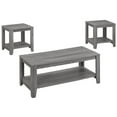 thumbnail image 1 of Pemberly Row Contemporary 3 Piece Coffee Table Set in Gray, 1 of 3