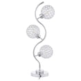 thumbnail image 1 of Pemberly Row Contemporary 33-inch 3-light Curvy Metal Table Lamp Chrome, 1 of 1