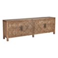 thumbnail image 1 of Pemberly Row Contemporary 4-Door Pine Wood Sideboard in Natural Brown, 1 of 11