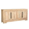 thumbnail image 1 of Pemberly Row Contemporary 4-Door Solid Wood Sideboard in Beige, 1 of 10
