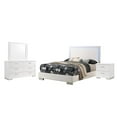 thumbnail image 1 of Pemberly Row Contemporary 4-piece Queen Wood Bedroom Set in Glossy White, 1 of 5