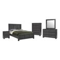 thumbnail image 1 of Pemberly Row Contemporary 5-Piece Wood Queen Bedroom Set in Gray, 1 of 2