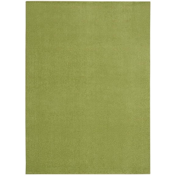 Pemberly Row Contemporary 5' x 7' Green Outdoor Indoor/Outdoor Rug