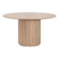 thumbnail image 1 of Pemberly Row Contemporary 54" Round Pedestal Dining Table in Natural Oak, 1 of 5