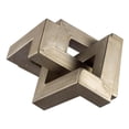 thumbnail image 1 of Pemberly Row Contemporary 7" Silver Metal Link Decorative Object, 1 of 10