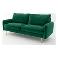 thumbnail image 1 of Pemberly Row Contemporary 70" Cushion Back Velvet Sofa in Green, 1 of 8