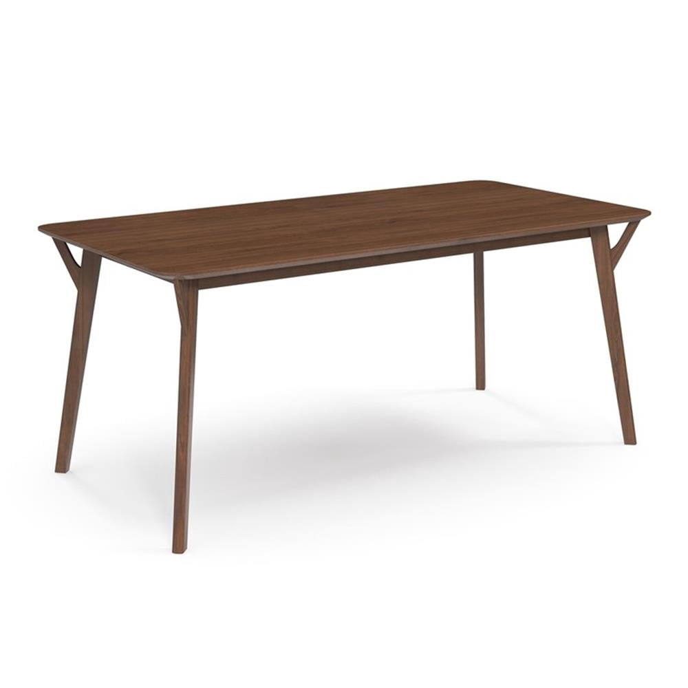 Pemberly Row Contemporary 71" Rectangular Dining Table in Walnut ...