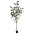 thumbnail image 1 of Pemberly Row Contemporary 8' Artificial Green Olive Tree in Pot, 1 of 9