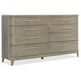 thumbnail image 1 of Pemberly Row Contemporary 8-Drawer Wood Bedroom Dresser in Gray, 1 of 5