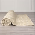 thumbnail image 1 of Pemberly Row Contemporary 9x12 Camel Color Woven Hemp Area Rug in Yellow, 1 of 5