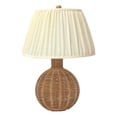 thumbnail image 1 of Pemberly Row Contemporary Accent Cream & Natural Rattan Table Lamp, 1 of 6