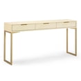 thumbnail image 1 of Pemberly Row Contemporary Accent Cream Shagreen Console Table, 1 of 5