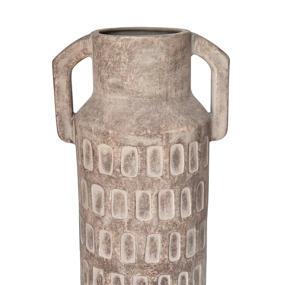Pemberly Row Contemporary Accent Earthenware Diode Flower Vase