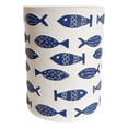 thumbnail image 1 of Pemberly Row Contemporary Accent Handmade Ceramic Table in Blue Fish, 1 of 3