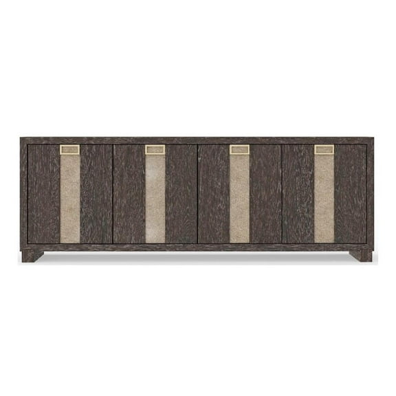 Pemberly Row Contemporary Ascent Dark Chocolate 90 in. Console