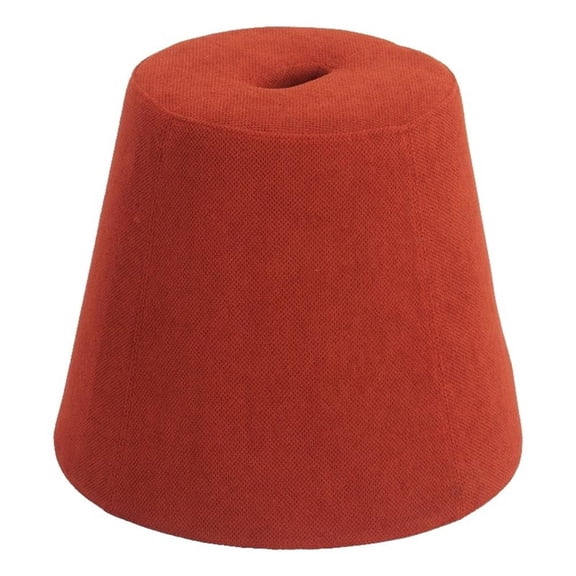 Pemberly Row Contemporary Assembled Engineered Wood Ottoman Red