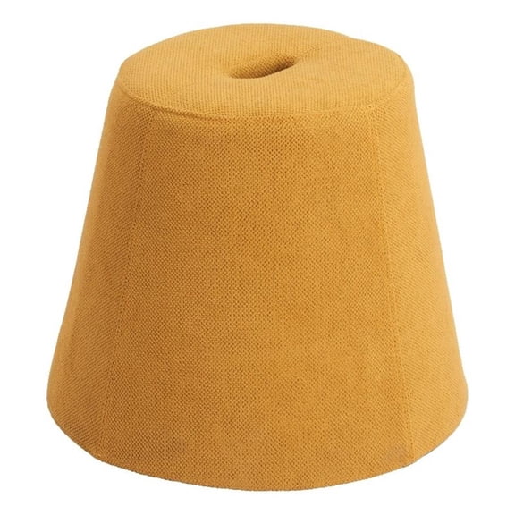 Pemberly Row Contemporary Assembled Engineered Wood Ottoman Yellow