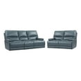 thumbnail image 1 of Pemberly Row Contemporary Azure Power Reclining Sofa and Loveseat, 1 of 16