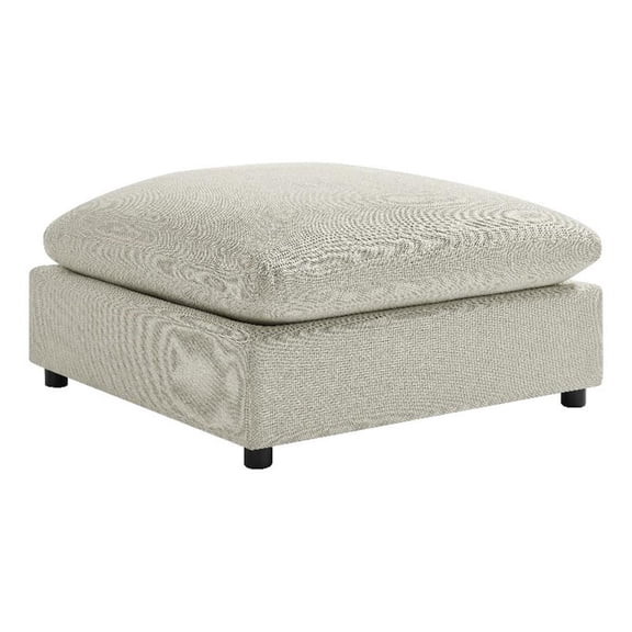 Pemberly Row Contemporary Beige Fabric Extra Large 40" Square Ottoman