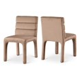 thumbnail image 1 of Pemberly Row Contemporary Beige Velvet Dining Chair (Set of 2), 1 of 11