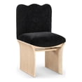 thumbnail image 1 of Pemberly Row Contemporary Black Chenille Fabric Upholstered Dining Chair, 1 of 9
