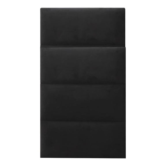 Pemberly Row Contemporary Black Velvet King Wings (Set of 2)