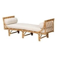thumbnail image 1 of Pemberly Row Contemporary Bohemian Rattan Daybed in Natural Brown, 1 of 9
