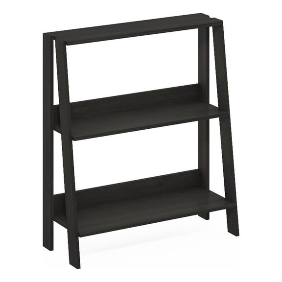 Pemberly Row Contemporary Bookcase Display Shelf in 3-Tier in Espresso