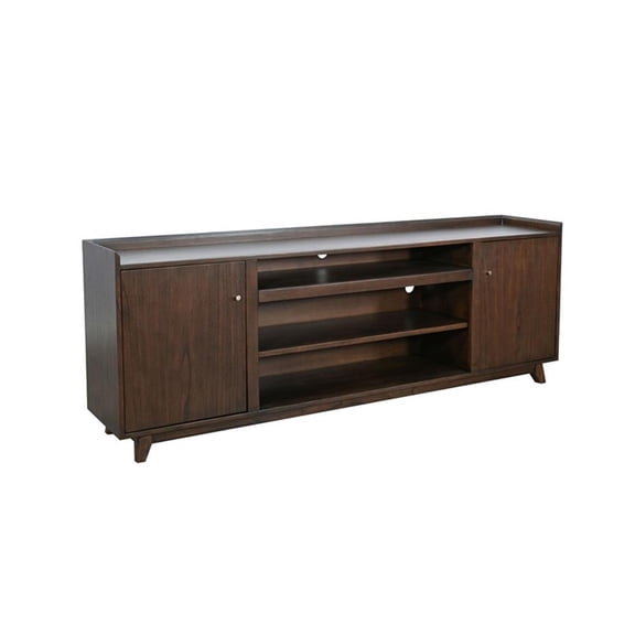 Pemberly Row Contemporary Brown Finish Wood Mid-Century 86" Jane Console