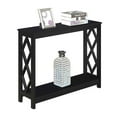 thumbnail image 1 of Pemberly Row Contemporary Console Table in Black Wood Finish, 1 of 4