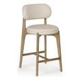 thumbnail image 1 of Pemberly Row Contemporary Cream Performance Vegan Leather Counter Stool, 1 of 6