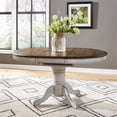 thumbnail image 1 of Pemberly Row Contemporary Crossing Pedestal Table Set- White, 1 of 4